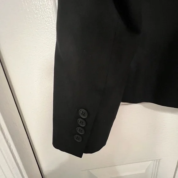 Loft Suit Jacket - Black Petite Size 0 - Picture 9 of 9